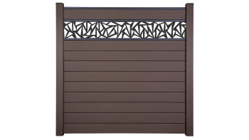 planeo Gardence Strong - Clôture à emboîter BPC Triangle Terra 180 x 180 cm