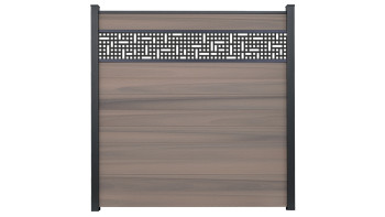 planeo Gardence Strong - Clôture à emboîter BPC Mesh Bi-Color co-ex 180 x 180 cm