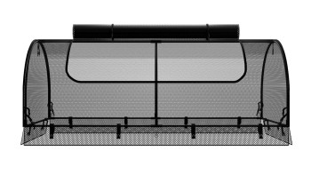 planeo Rehausse pour plate-bande surélevée Filet - noir 149.9 x 69.4 x 62 cm