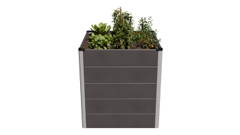 planeo Bac à plantes surélevé BPC Cube - Anthracite | DB703 70 x 70 x 75 cm