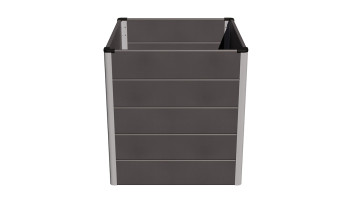 planeo Bac à plantes surélevé BPC Cube - Anthracite | DB703 70 x 70 x 75 cm