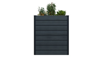 planeo BPC-Rhombus bac surélevé Cube - gris pierre co-ex. 70 x 70 x 79 cm