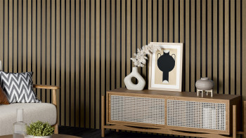 Panneaux acoustiques Skaben SilentWall Comfort - Chêne rustique - 250 x 30 cm