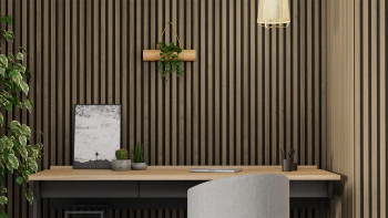 Skaben Panneaux acoustiques SilentWall Comfort Light - Chêne rustique - 250 x 30 cm