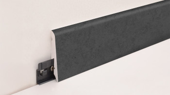 planeo Plinthe SolutionX 2en1 - 2400 x 14 x 58 mm Chêne anthracite (SL0026)