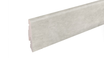 planeo Plinthe SolutionX 2en1 - 2400 x 14 x 58 mm Gris béton clair (SL0099)