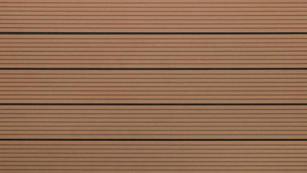 planeo terrasse composite - lame massive brun clair - rainuré/rainuré