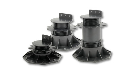 pied pivotant planeo - support pour planches de terrasse