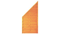 planeo TerraWood - PRIME Clôture à lamelles pin biseauté 90 x 180 / 90 cm