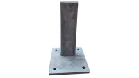 planeo TerraWood - CRAFTED support de poteau acier galvanisé à chaud 15 x 15 x 23 cm