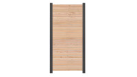 planeo TerraWood - DESIGNO Kit de clôture à emboîter Sibérie mélèze 81,5 x 173 cm