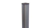 planeo Gardence Metallic - Poteau en aluminium pour chevillage gris argenté DB701 9x9x190cm incl. capuchon
