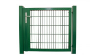 Porte universelle lourde 1 feuille vert mousse poteaux de porte inclus