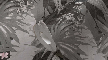 Papier peint vinyle Desert Lodge Fleurs & Nature Rétro Gris 221