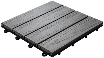 planeo carrelage terrasse composite 3D - anthracite