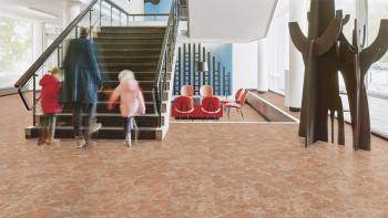 Forbo Allura Material 70 Vinyle adhésif - Peach Marble (636788DR7_con)