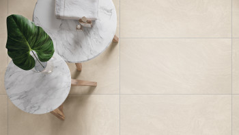 planeo DIYTile carreau de sol en marbre - 45 x 90 x 12 mm Beige PT