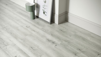 planeo rigide Sol PVC clipsable - SolutionX 2in1 Chêne gris clair | Isolation phonique intégrée (ECF-0076)