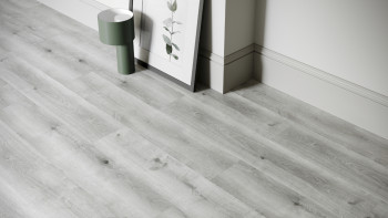 planeo rigide Sol PVC clipsable - SolutionX 2in1 Chêne gris | Isolation phonique intégrée (ECF-0088)