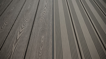planeo SolidWood WPC Lame de terrasse massive - gris clair 3m français/structuré
