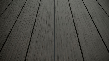 planeo AntikWood Lame de terrasse WPC massif - gris anthracite 3m vieilli à l'ancienne