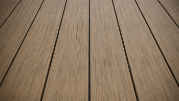 planeo AntikWood Lame de terrasse WPC massif - marron clair 3m vieilli à l'ancienne