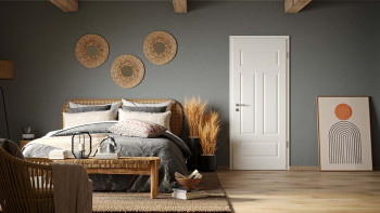 planeo Porte intérieure laquée Laque 1.0 - Gerko 9016 Laque blanche BASIC