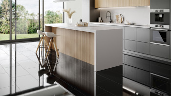 Stratifié planeo - Stone 2.0 noir haute brillance (FE00611)