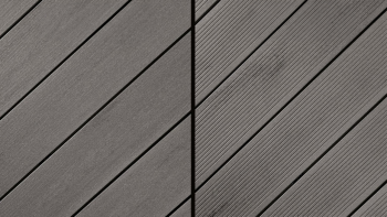 Planche de terrasse planeo Composite - Ambiento gris graphite légèrement brossé/finement strié
