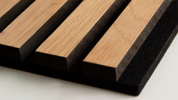 planeo Panneaux acoustiques - chêne naturel/noir 60x60 cm
