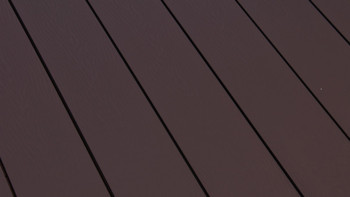 planeo terrasse composite - Lame de terrasse massive brun chocolat gaufré/cannelé - 1m à 6m