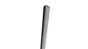 planeo Gardence Resistant - Rail de serrage 93,5cm droit gris argent
