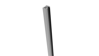 planeo Gardence Resistant - Rail de serrage 93,5cm gauche gris argent