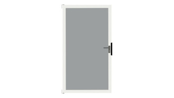 planeo Gardence Flair - Brise vue Verre Porte DIN droite Satiné avec cadre en aluminium Anthracite 100 x 180 cm