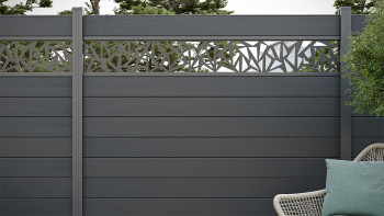 planeo Gardence Strong - Clôture composite Carré Anthracite