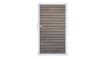 planeo Gardence Trendy - Porte composite universelle en rhombe - Bi-color co-extrudé avec cadre en aluminium