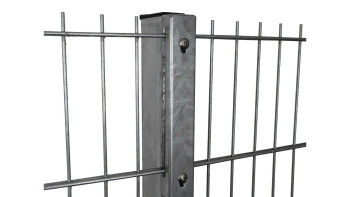 Voir les poteaux de protection type WSP Galvanisé à chaud pour clôture à double maille - hauteur de la clôture 2230 mm