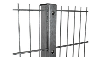 Voir les poteaux de protection type WSP galvanisés à chaud pour clôture à double maille - hauteur de la clôture 1630 mm