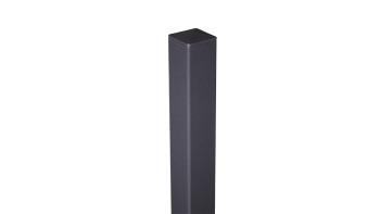 planeo Gardence Guard - Poteau de porte en aluminium spécialement renforcé à cheviller Anthracite DB703 190cm y compris capuchon