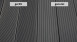 planeo Kit complet TitanWood massive gris foncé à structure cannelée