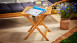 planeo Table de jardin en acacia huilé 46 x 46 cm pliable