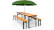 planeo Garniture de tente à bière 3 pièces 170 cm pliable