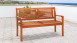 planeo Banc de jardin en bois d'eucalyptus 120 x 60 x 90 cm