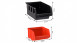 planeo Panneau à outils noir/rouge 32 pièces avec boîtes empilables