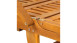 planeo Premium Chaise longue en bois d'acacia 195.5 x 69 x 85 cm pliable