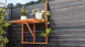 planeo Table suspendue pour balcon en bois d'acacia 65 x 45 x 87 cm pliable