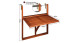 planeo Table suspendue pour balcon en bois d'acacia 65 x 45 x 87 cm pliable