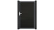 planeo Gardence Strong XL - Porte universelle composite Noir avec cadre aluminium Anthracite 180x100x4cm