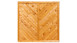 planeo TerraWood - PRIME Clôture en planches profilées aspect arête de poisson pin 180 x 180 cm