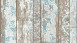 Papier peint vinyle bleu rétro bois classique nouveau pad 2.0 191